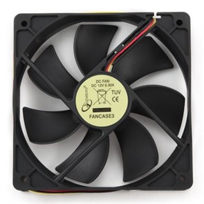Вентилятор Gembird 120x120x25мм, питание 3-pin, на втулке (FANCASE3) 16130