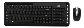 Клавиатура+мышь BTC 6309URF Black, Cordless Optical, slim, USB 20838