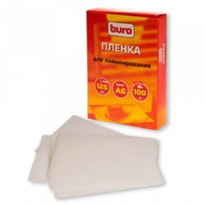 Пленка для ламинирования А6, 111х154 мм, 125 мкм, 100 шт. (BU-6LP125) 25588