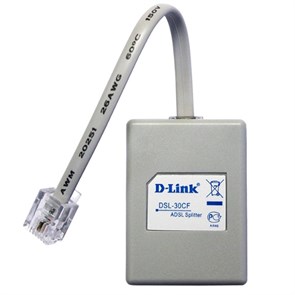 ADSL Splitter D-Link DSL-30CF/RS (1xRJ-11 --> 2xRJ-11, микрофильтр, AnnexA) 27252
