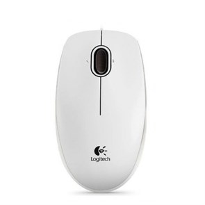 Мышь Logitech B100 White Optical, 800dpi, USB (910-003360) 29298
