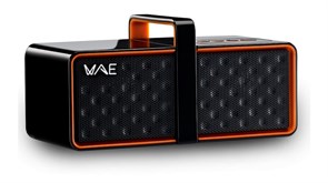 Портативная акустика Hercules WAE BTP03 (Bluetooth, 2x2Вт, аккум. до 14часов, черно-оранжевые) (4780558) 31218
