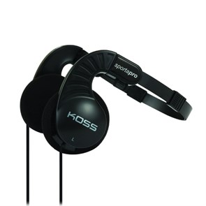 Koss Sporta Pro (оголовье, открытые, чёрные, 15Гц-25кГц, 60Ом, 103 дБ/мВт, 3.5мм, кабель 1,2 м, складные) 8206