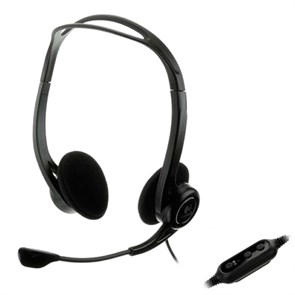 Logitech PC Headset 960 USB (оголовье, открытая, USB) (981-000100) 24165