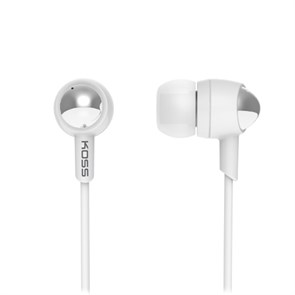 Koss KEB30W (внутриканальные, белые, 15Гц-20кГц, 16Ом, 109 дБ/мВт, 3.5мм, кабель 1,2 м, рег. громк.) 26608