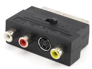 Переходник SCART <--> (SVHS + 3RCA) с перекл. 21154