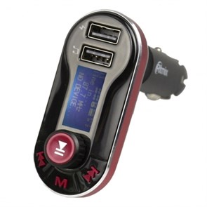 ФМ-передатчик Ritmix FMT-A780 (MP3 в прикуриватель а/м) + з/у USB 5V 2100mA 31113
