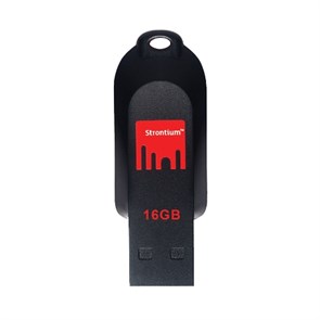 USB 2.0 Flash Drive 16GB Strontium DRIVE POLLEX черный/красный (SR16GRDPOLLEX) 30551