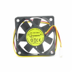 Вентилятор Gembird 60х60x15мм, питание 3-pin, на втулке (D6015SM-3) 7885