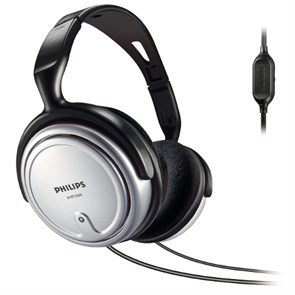 Philips SHP2500/10 (оголовье, закрытые, 9Гц-23кГц, 32Ом, 95 дБ/мВт, 3,5 + 6,3 мм, кабель 6 м, рег. Громк.) 13179