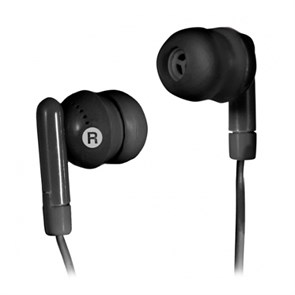 Ritmix RH-010 Black (внутриканальные, чёрные, 20Гц-20кГц, 32Ом, 80 дБ/мВт, 3.5мм, кабель 1,2 м) 28487