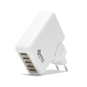 Зарядное устройство 220V -> USB 5V Kreolz TJ-132 5xUSB 6000mA 31042