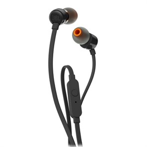 JBL T110 Black (внутриканальные амб., черная, 20 Гц-20кГц, PureBass, 3,5 мм, пульт) 32207