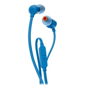 JBL T110 Blue (внутриканальные амб., синяя, 20 Гц-20кГц, PureBass, 3,5 мм, пульт) 32208