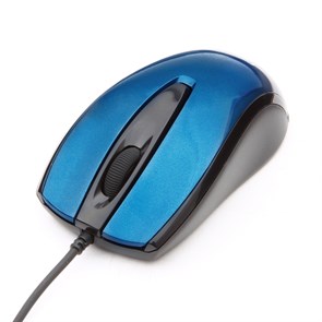 Мышь Gembird MOP-405-B, синий, бесшумный клик, USB, 1000dpi 32169