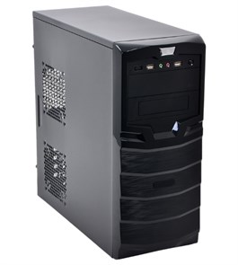 ATX 3Cott 4009 Black 450W, [3x80/90/120], 2xUSB 2.0/Audio I/O, GPU<244 мм CPU<140 мм БП<200 мм 32196