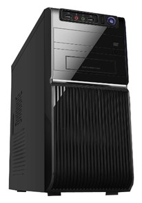 mATX Sunpro Aroma III 450W Black, [2x80] 2xUSB2.0/Audio I/O, GPU<190 мм CPU<145 мм БП<150 мм 32199