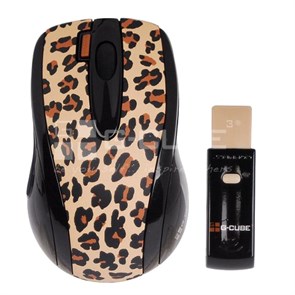 Мышь беспров. A4Tech G-Cube Lux Leopard, бежевая, USB (G4L-70BF) 20846