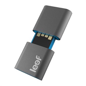 USB 2.0 Flash Drive 8GB Leef FUSE, магнитный, черно/синий (LFFUS-008GBR) 27843