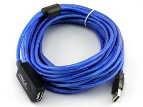 Удлинитель USB Am-Af 10.0м активный (USB 2.0) 29835