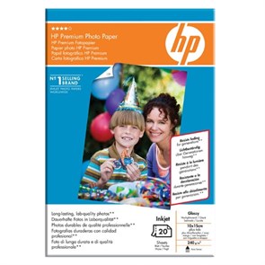Бумага HP A6 Q1991A Premium Photo Paper (глянцевая, 20л, 10x15см, 240 г/м2) 6893