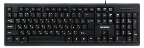 Клавиатура Гарнизон GK-120, USB, черная, поверхность-«карбон» 32551