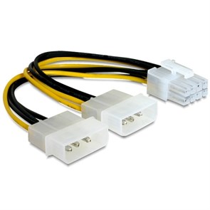 Переходник питания для видеокарт 2xMolex 4-pin -> 8pin PCI-E 27294