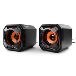 Gembird SPK-405, черные, 2х3 Вт, с пассивными излучателями, USB-питание 32730