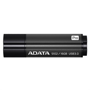 USB 3.0 Flash Drive 16GB ADATA Superior S102 Pro, серый алюминий (AS102P-16G-RGY) 26627