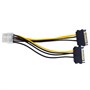Переходник питания для видеокарт 2xSATA -> 8pin PCI-E 32160 - фото 10370