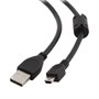 Кабель USB A --> mini-USB 5P 1.8м (USB 2.0), профессиональный с фильтром 12005 - фото 10541