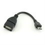 Переходник Micro USB тип B (5pin M) -> USB A (4-pin F) (OTG-кабель) 27422 - фото 10582