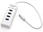 USB 3.0 Hub 4 port пассивный, LED, белый (303) 33155 - фото 11071