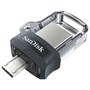 micro-USB + USB 3.0 Flash Drive 128GB SanDisk Ultra Dual Drive m3.0, Black (SDDD3-128G-G46) 33371 - фото 11323