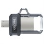 micro-USB + USB 3.0 Flash Drive 128GB SanDisk Ultra Dual Drive m3.0, Black (SDDD3-128G-G46) 33371 - фото 11325