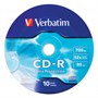 CD-R 700Mb 80min Verbatim 52x Extra Protection (упаковка 10шт. в пленке) (43725) 33966 - фото 12033