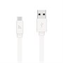 Кабель USB A --> Type-C (M) 1.0м (USB 2.0) hoco X5, белый, плоский, силиконовая оплётка 33533 - фото 12356