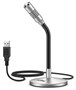 Микрофон FIFINE K050S (серебристый, на гибкой ножке, USB, 50Hz-17kHz, -47dB±3dB, S/N 55dB) 34825 - фото 12969