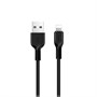 Кабель USB A --> Lightning 8pin (m) 1.0м для Apple, hoco X20, черный 34901 - фото 13176