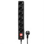 Сетевой фильтр 6 розеток 5.0м, Black, Гарнизон EHB-15 23480 - фото 13435