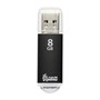 USB 2.0 Flash Drive 8GB SmartBuy V-Cut, алюминий, черный 34582 - фото 13559