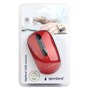 Мышь беспров. Gembird MUSW-355-R, красная, бесшумный клик, soft touch, 1600dpi 35263 - фото 13946