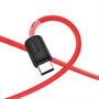 Кабель USB A --> Type-C (M) 1.0м (USB 2.0) hoco X48, красный, силиконовая оплетка, 3A 35562 - фото 14732