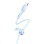 Кабель USB A --> Type-C (M) 1.0м (USB 2.0) hoco X49, синий, силиконовая оплетка, 3A 35565 - фото 14738