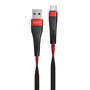 Кабель USB A --> Type-C (M) 1.2м (USB 2.0) hoсo U39, красно-чёрный 35552 - фото 14751
