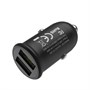 Зарядное устройство а/м 12V -> USB 5V hoco Z30 2xUSB, 3100mA, металл, чёрное 35776 - фото 15998
