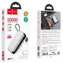 Портативный аккумулятор hoco S29 10000mAh, 2xUSB 3A, встр. кабель Type-C, белый 36060 - фото 16111
