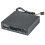3.5" Internal USB 2.0 Card Reader+1USB, Gembird FDI2-ALLIN1-02-B Black 33246 - фото 16397