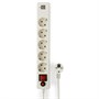 Сетевой фильтр 5 розеток 1.8м, 2xUSB (2A), White, Гарнизон EHW-6-USB 30030 - фото 16417