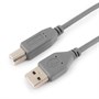 Кабель USB тип A-B 1.8м (USB 2.0) экран, серый, 28AWG, Cablexpert 35825 - фото 16452
